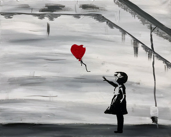 Adam Lister Banksy Baloon Girl ジークレープリント Banksy-Girl-With-Balloon-
