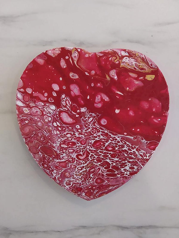 Heart Shaped Pour Painting