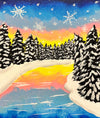 Snowy Sunset