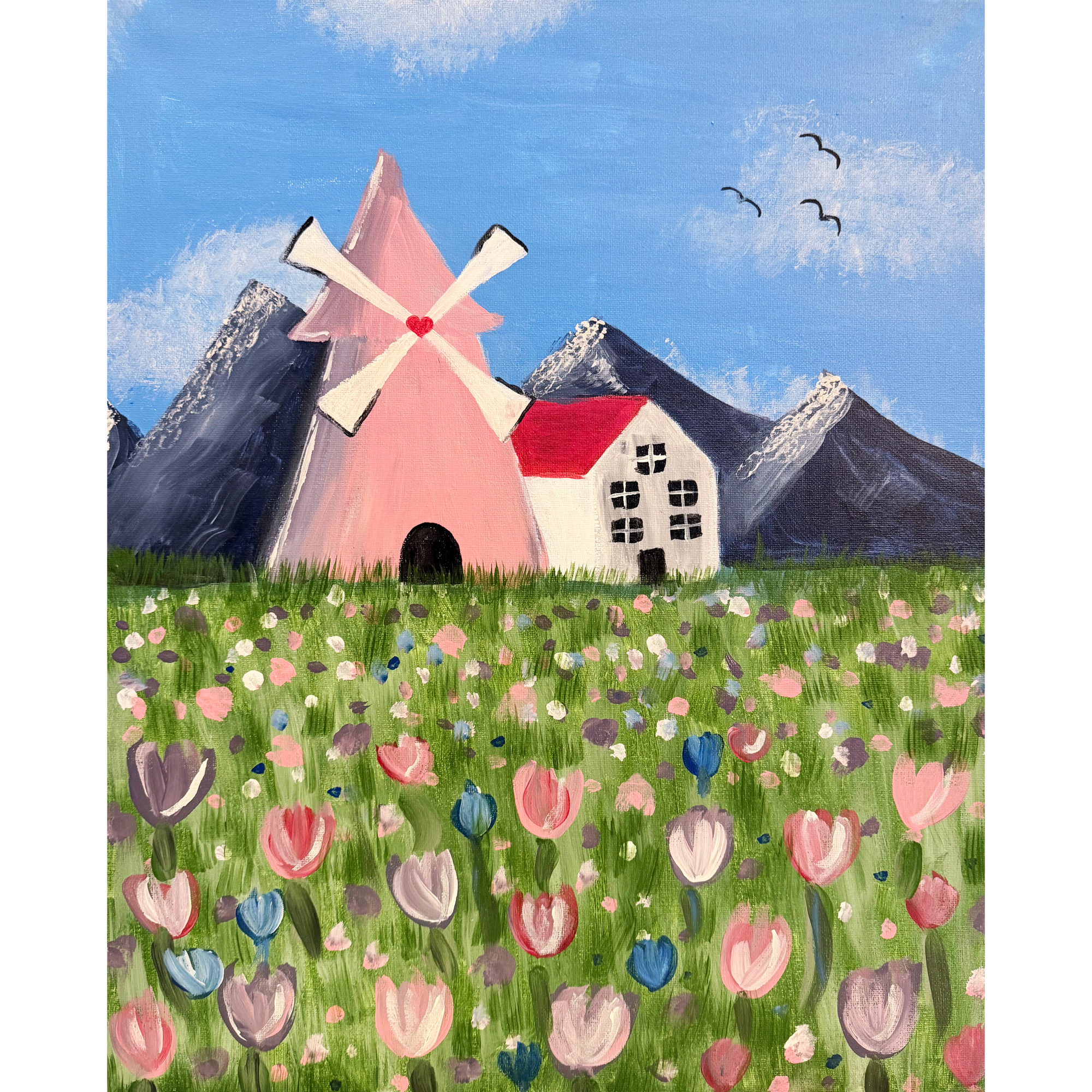 The Little Pink Windmill
