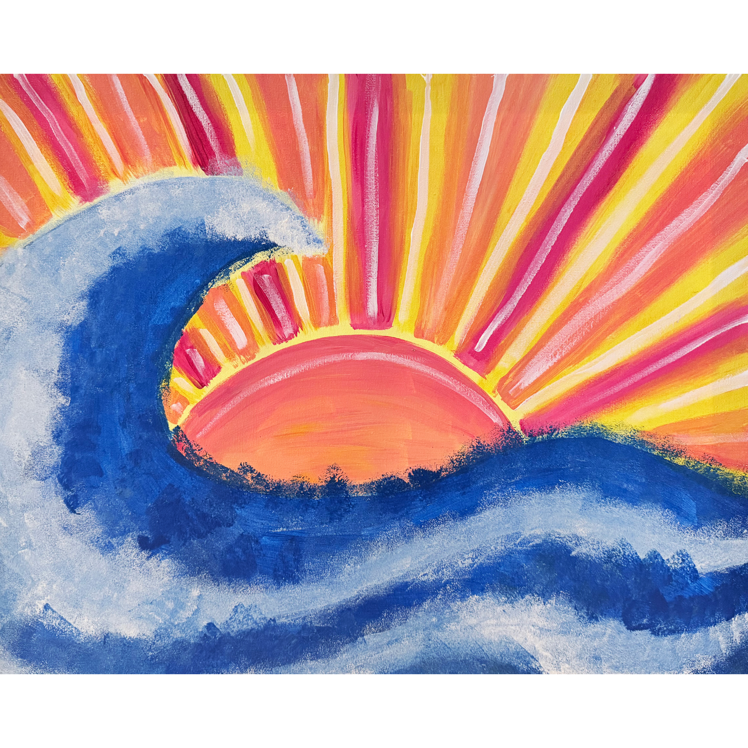 Sunburst Waves Paint-at-Home Kit