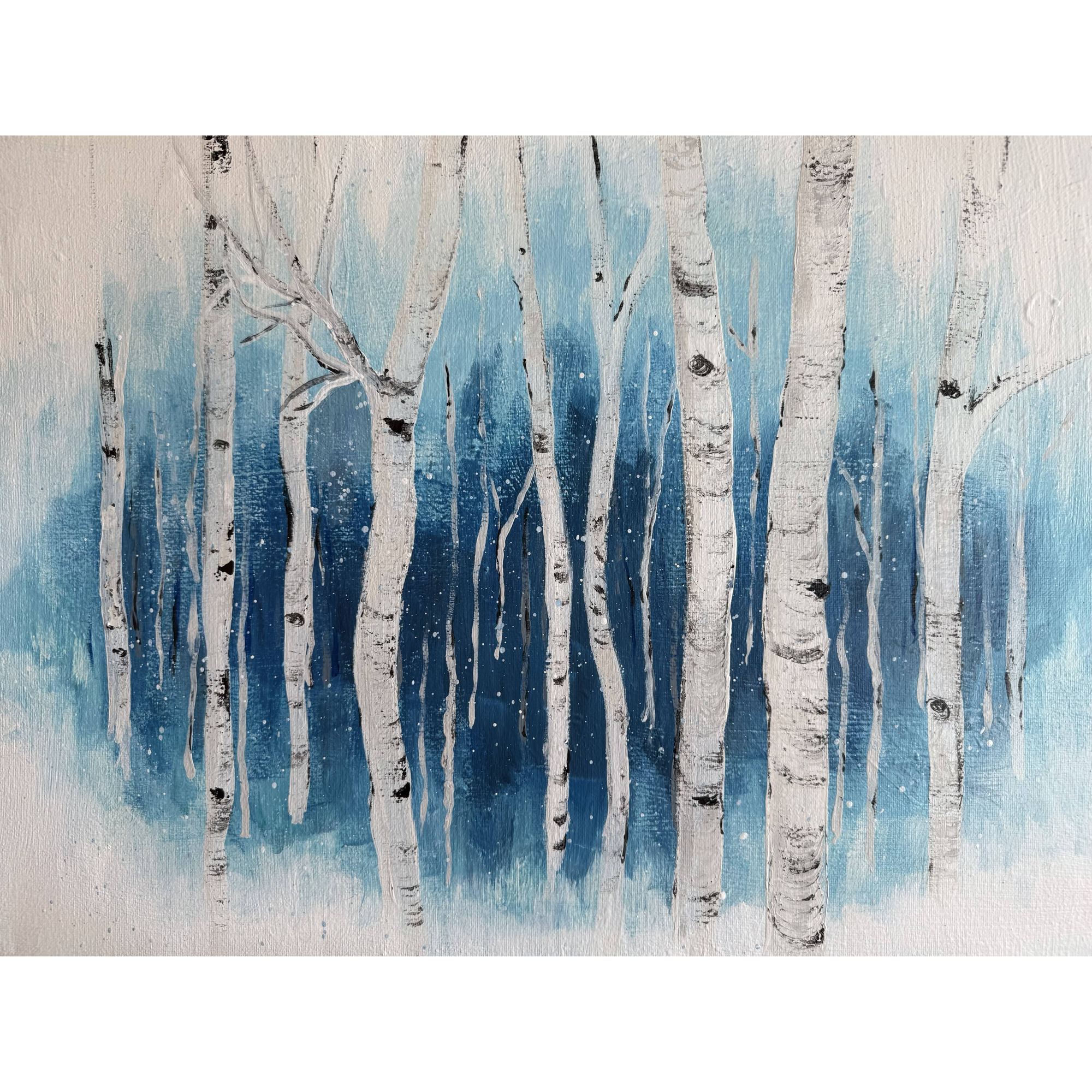 Blue Frosty Forest