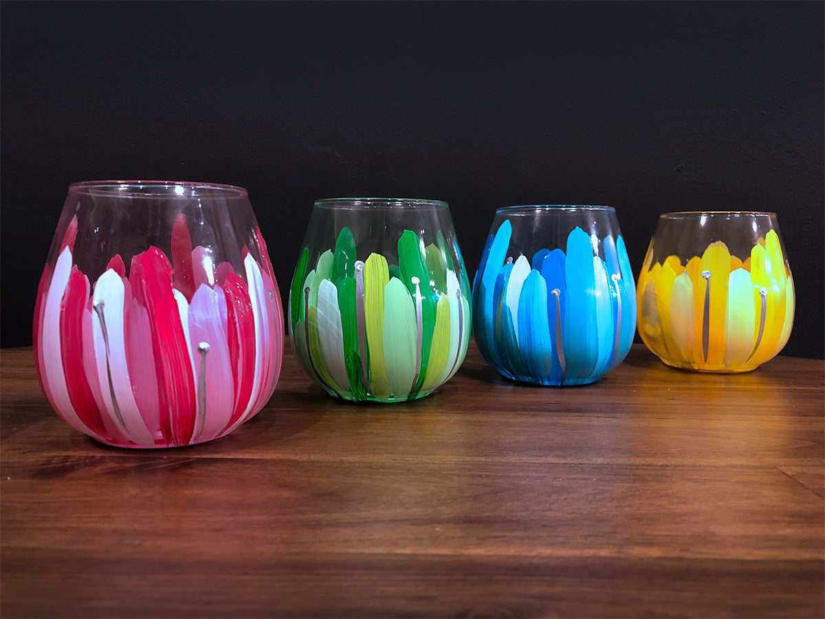 Wine Wednesday Summer Wine Glasses Studio Vino Paint Sip