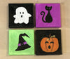 Glittery Halloween Squares