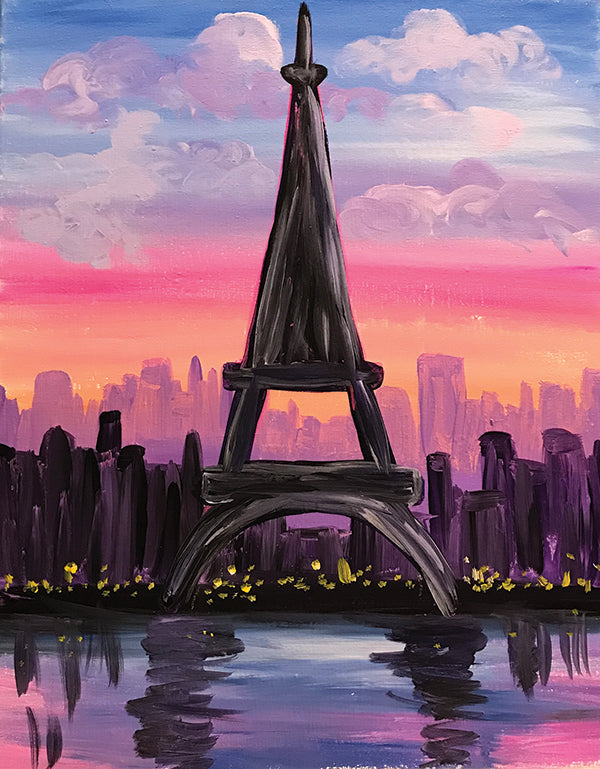 Painting and Pints: &quot;Paris Sunset&quot; at Verboten Brewing