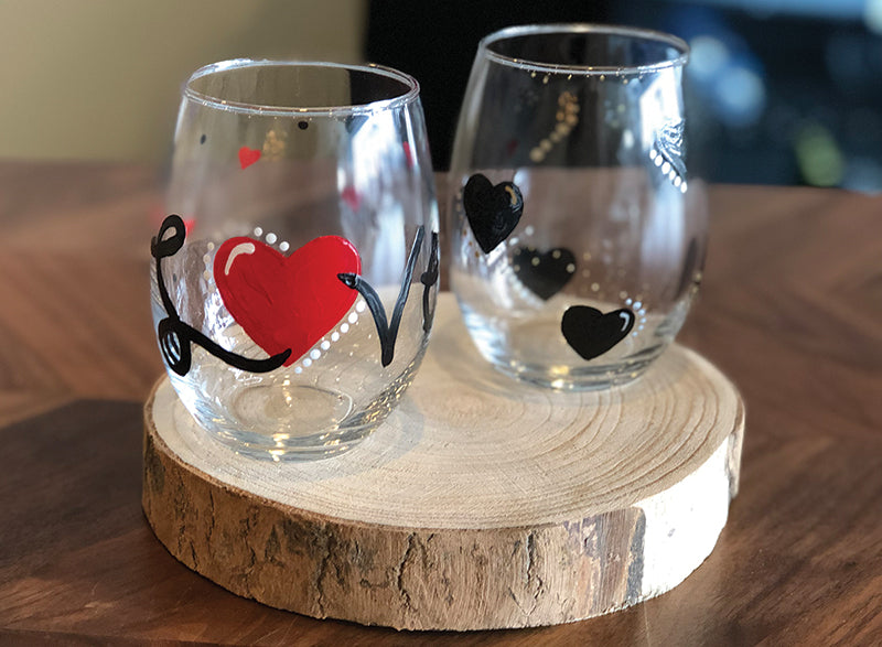 Valentine Wine Glass Painting at Toast Coffee &amp; Wine Bar