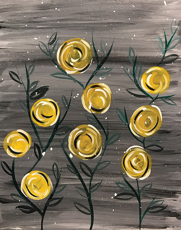 Yellow Rosebuds