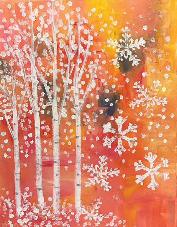 Painting and Pints: &quot;Falling Snow&quot; at Climb Hard Cider