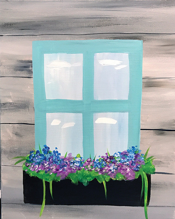 Painting and Pints: &quot;Window Blooms&quot; at Big Thompson Brewery