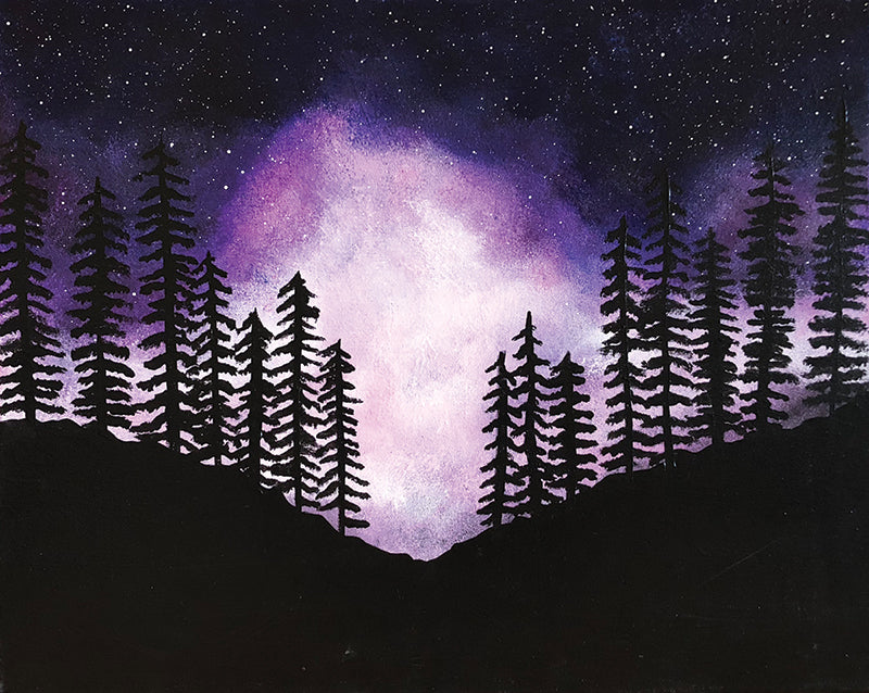 Painting and Pints: &quot;Starlit Mountain&quot; at Verboten Brewing
