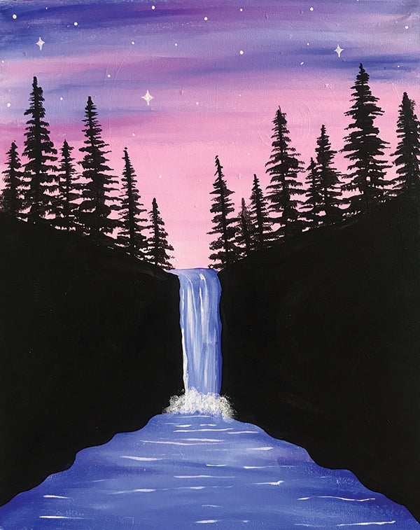 Starlit Waterfall