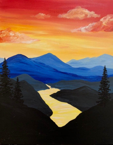 Sunset River Paint-at-Home Kit