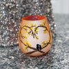 Heart-Shaped World Wine Glass Painting