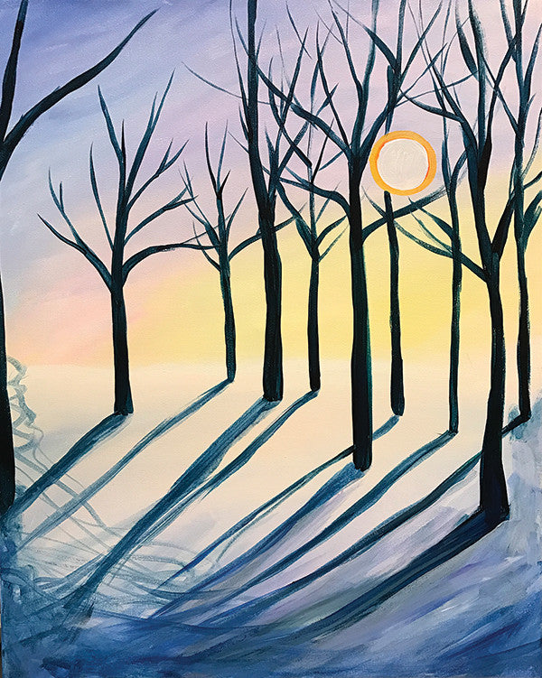 Painting &amp; Pints: &quot;Snow Shadows&quot; at Brix Taphouse &amp; Brewery (Greeley)