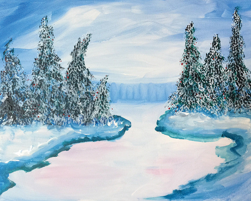 Snowy Pines