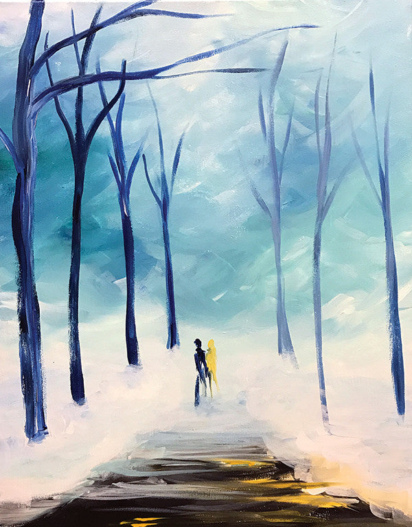 Painting and Pints: &quot;Winter Stroll&quot; at Verboten Brewing