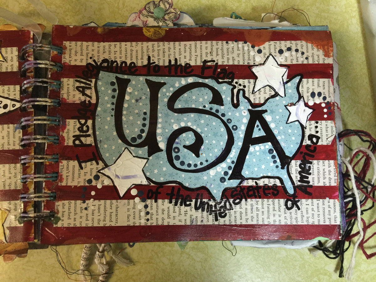 Thursday Mixed Media Morning: USA Proud
