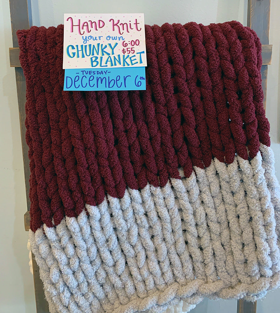 Hand Knit Chunky Blanket  Take and Make Kit – Studio 223 AZ