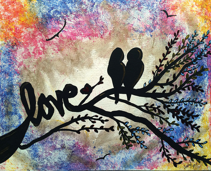 Paint & Sip "Growing Love" at The Tavern in Greeley Studio Vino Paint