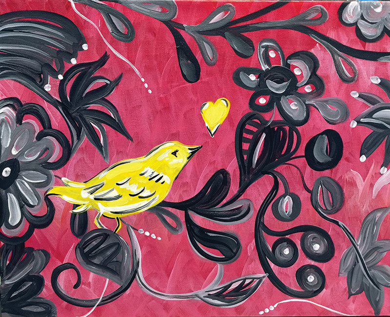 Painting and Pints: &quot;Pretty Bird&quot; at Verboten Brewing