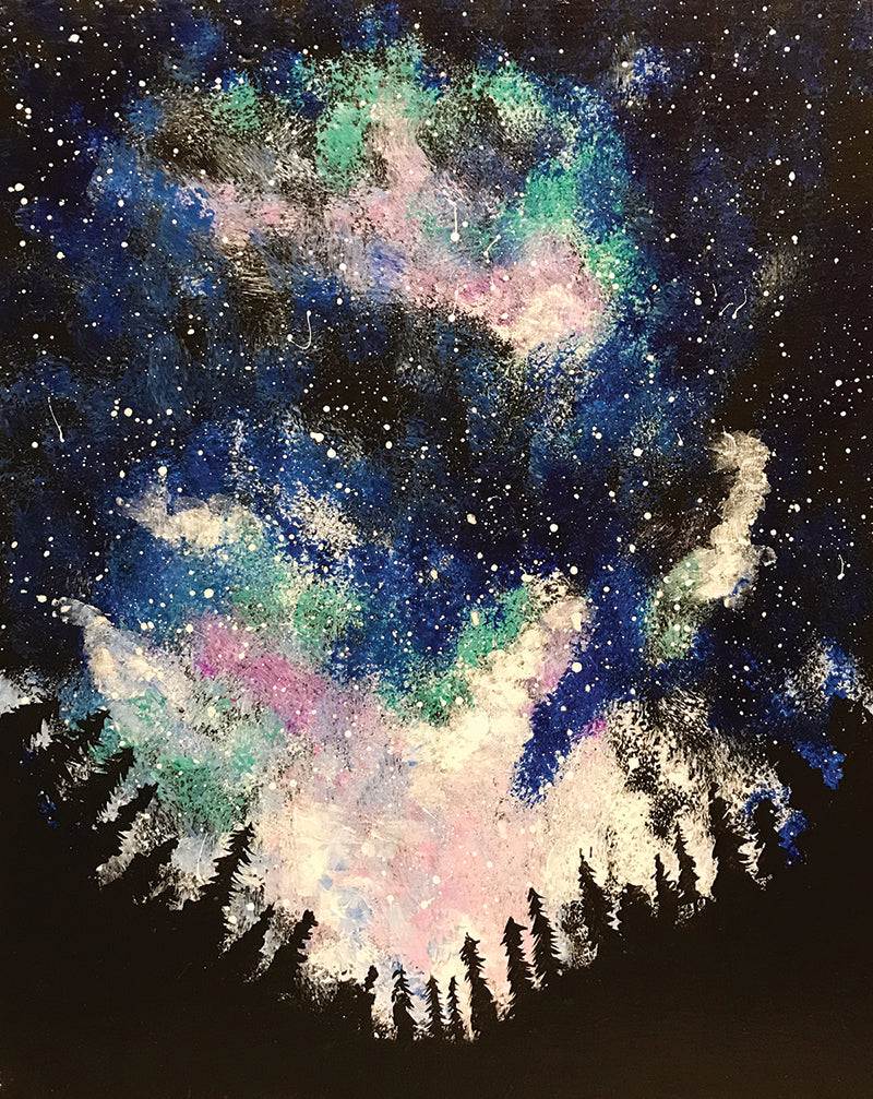 Painting and Pints: &quot;Mountain Galaxy&quot; at Verboten Brewing