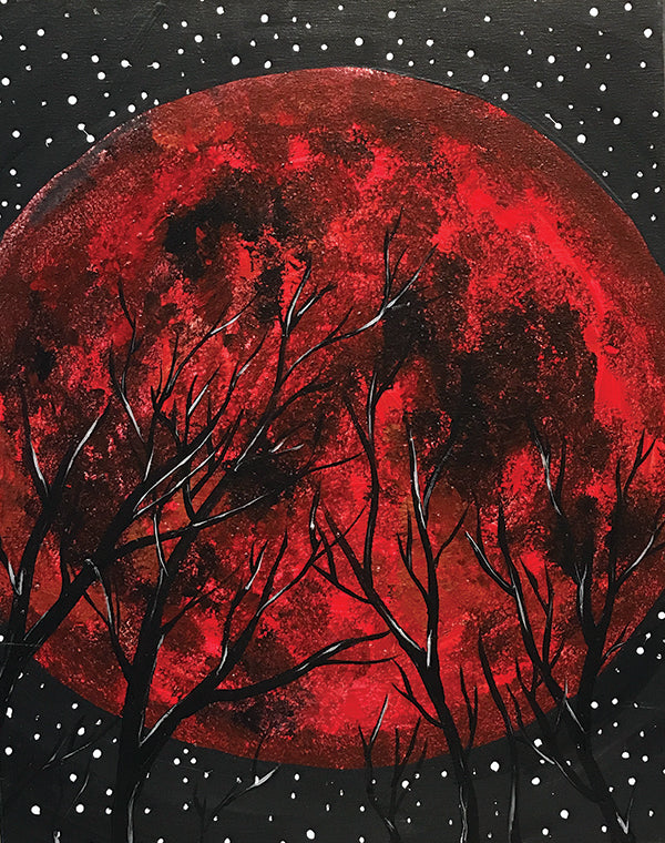 Painting and Pints: &quot;Red Moon&quot; at Verboten Brewing