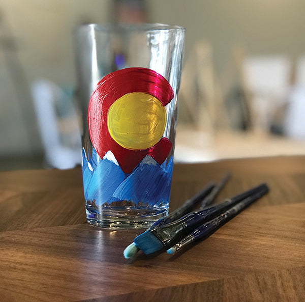Traveling Studio: Colorado Pint Glass Painting at The Tavern in Greeley