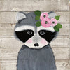 Rosy Raccoon on Wood Pallet