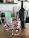 Cherry Blossom Wine Glasses - Paint-at-Home Kit