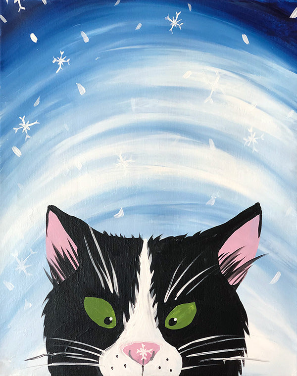 Snowflake Kitty Paint-at-Home Kit