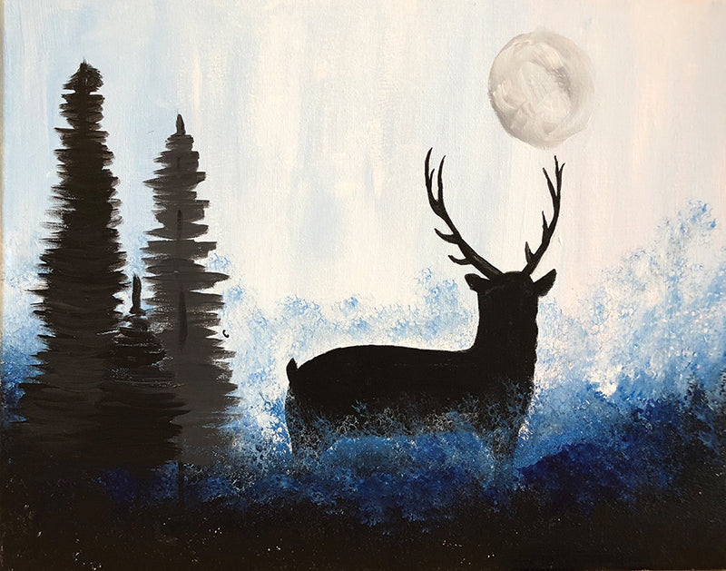 Painting and Pints: &quot;Moonlit Buck&quot; at Verboten Brewing