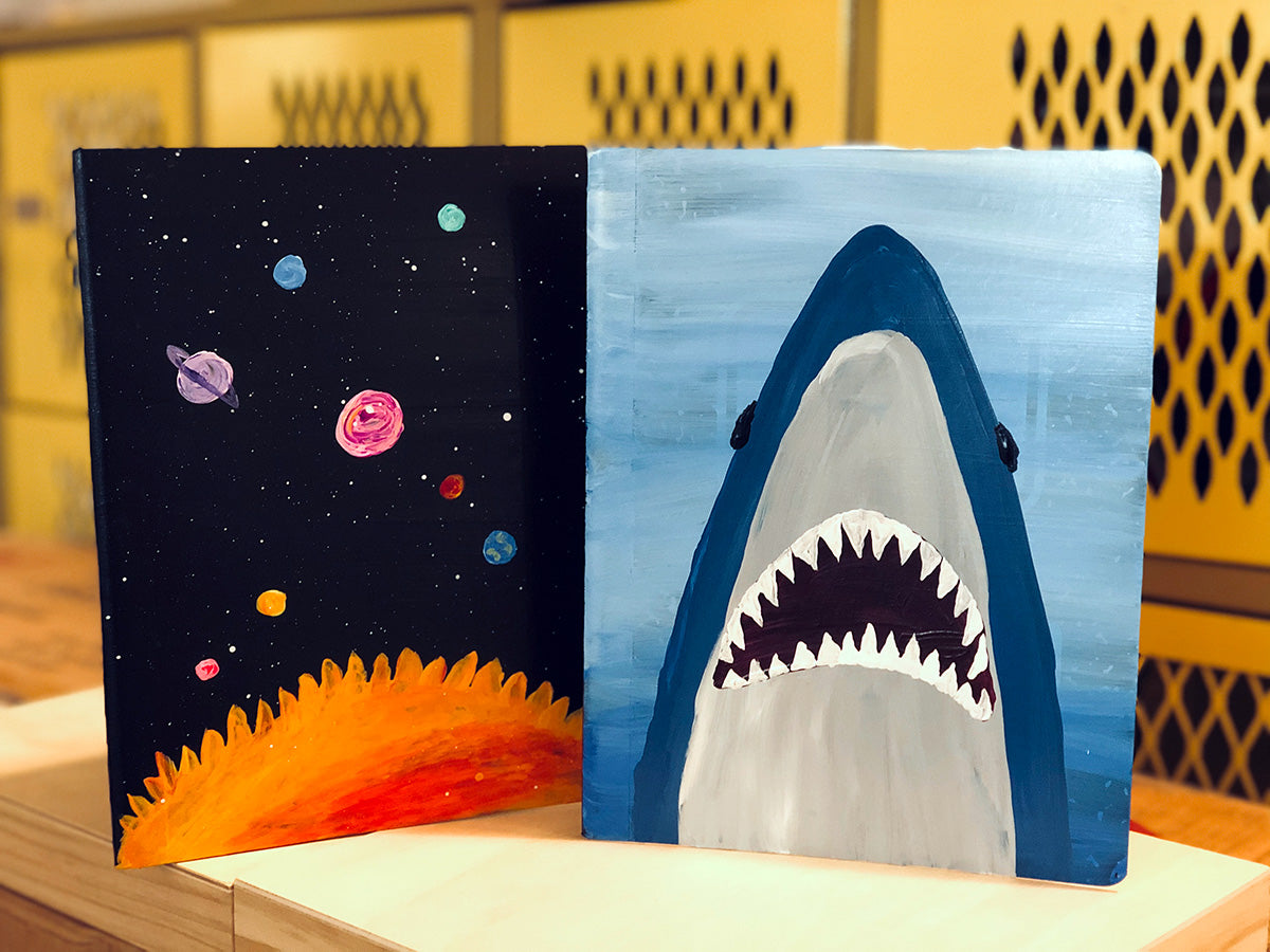 Paint-Your-Own Notebooks Kids&#39; Class