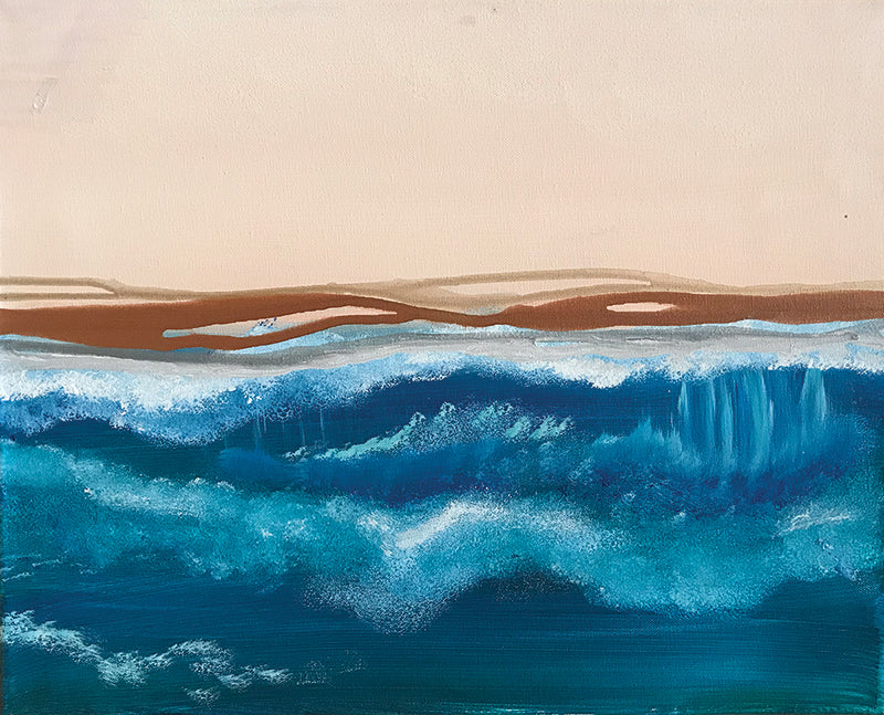 Pour Painting: Seaside