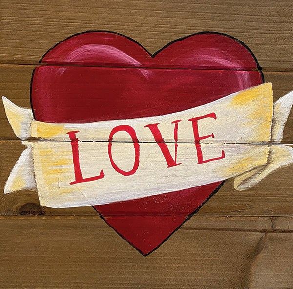 Painted Love Wood Pallet