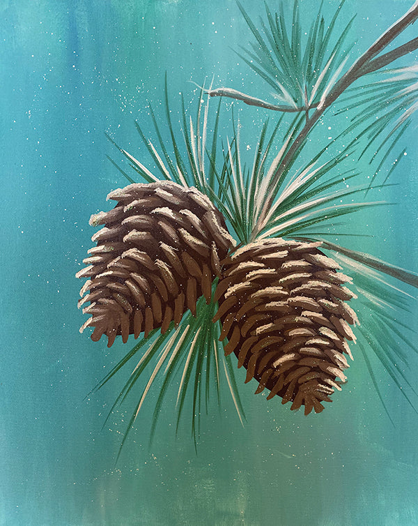 Frosted Pine Cones