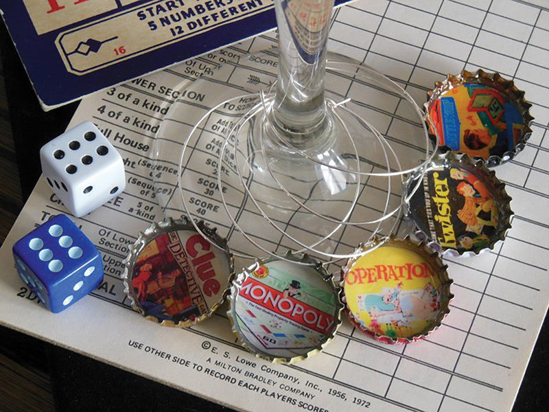 Crafts &amp; Cocktails: Bottle Cap Wine Charms